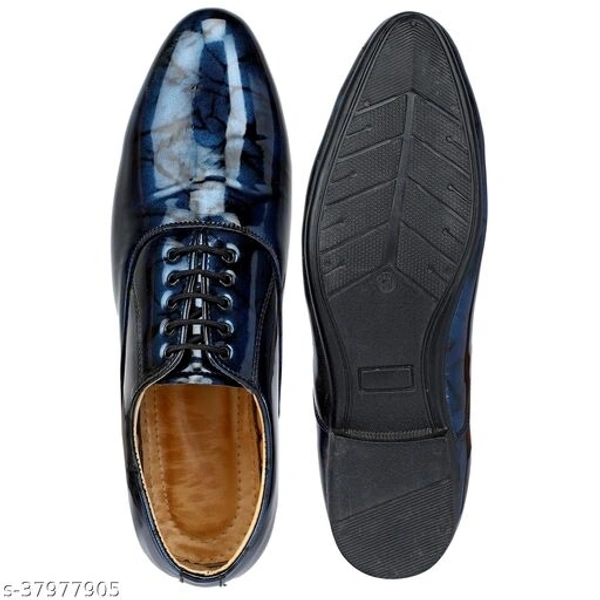 PAYGOOD Men's Red Partywear Patent Lace up Formal Shoe - 10