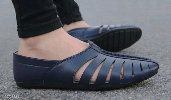 Stylish Men's Synthetic Blue Flipflops - 9