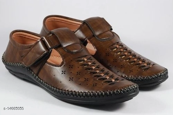 Attractive Men's Brown Sandals - 7