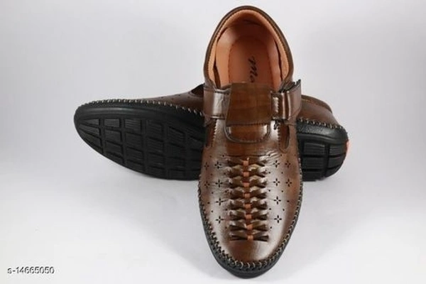 Attractive Men's Brown Sandals - 10