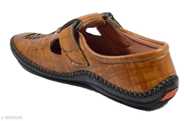 Mr Men Tan Casual Sandals, Tan Party wear Sandals,  Tan Regular Wear Sandals,  Tan Ethnic Sandals3 - 7