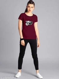Combo Comfy Fashionable Women Tshirts - S