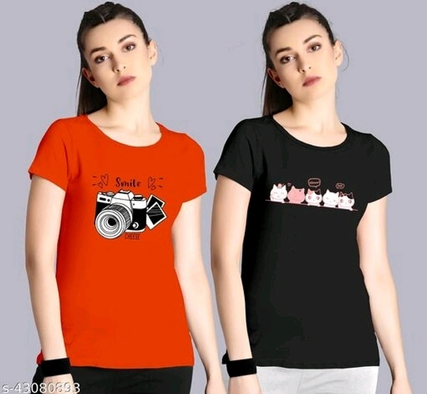 Combo Comfy Fabulous Women Tshirts - S