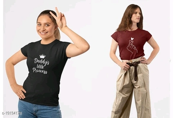 Stylish Partywear Women Tshirts - S