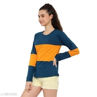 BI FASHION Women's colorblocked designer T-shirts - XL