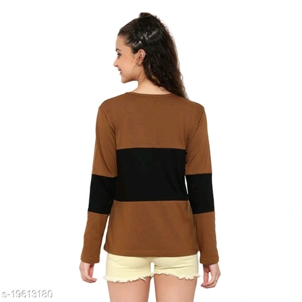 BI FASHION Women's colorblocked designer T-shirts - M