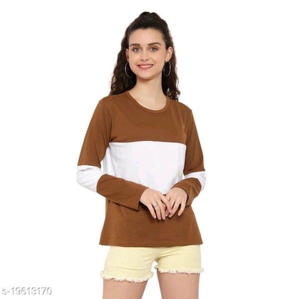 BI FASHION Women's colorblocked designer T-shirts - S