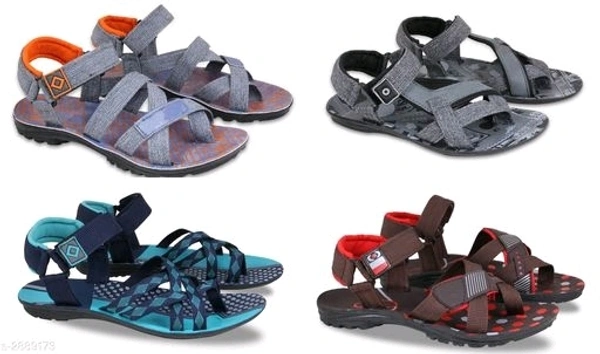 Designer Mesh Men's Sandals (4 Pairs) - 10