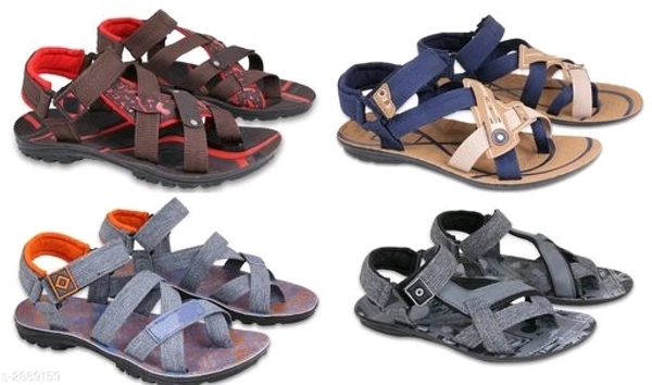Designer Mesh Men's Sandals (4 Pairs) - 6
