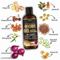 Sqincare Onion Hair Oil 7 Day Challenge for Hair growth (Pack of 1)