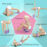iVee international® Yoga Block EVA Foam to Support and Deepen Poses, Improve Strength and Aid Balance and Flexibility (Set of 2)