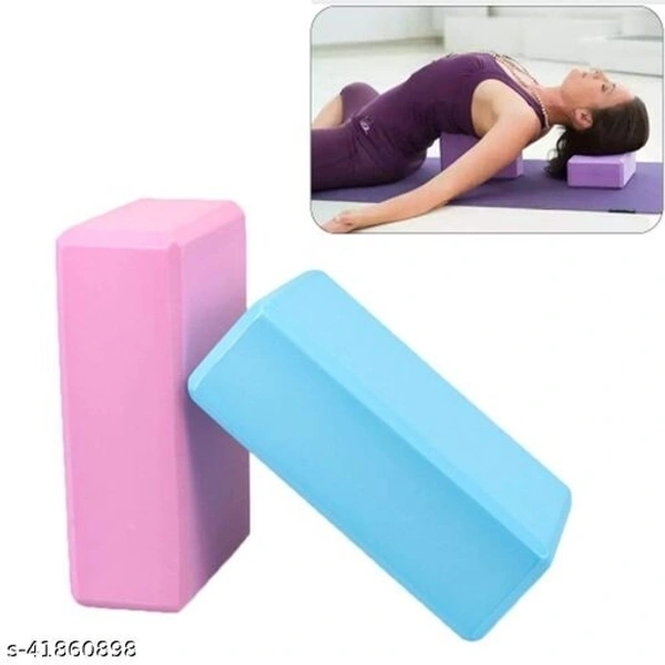 iVee international® Yoga Block EVA Foam to Support and Deepen Poses, Improve Strength and Aid Balance and Flexibility (Set of 2)