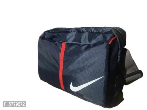 Cross Body Messenger Bag DEEP BLUE Color Polyester