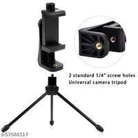 Rhymestore® Tripod Mount Adapter| Tripod Mobile Holder|Tripod Phone Mount| Smartphones Clip Clipper 360 Degree for Taking Magic Video Shots & Pictures.