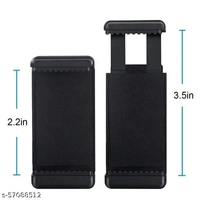Rhymestore Universal Monopod Holder Clip for Mobile Camera Holder and Tripod Mount Holder- Black