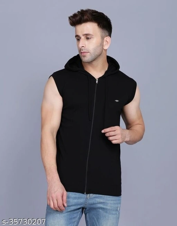 Men's Casual Hooded Tshirt - M