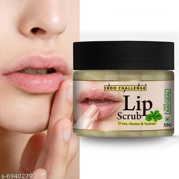INDO CHALLENGE Lip Scrub For Lightening and Brightening Dark Lips