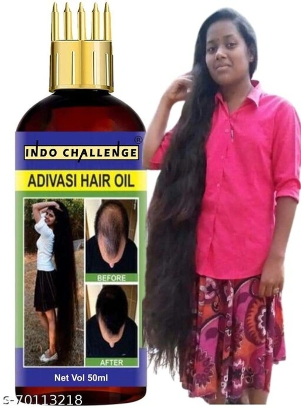 INDO CHALLENGE Adivasi Herbal Hair Growth Oil For Regrowth(50ml)