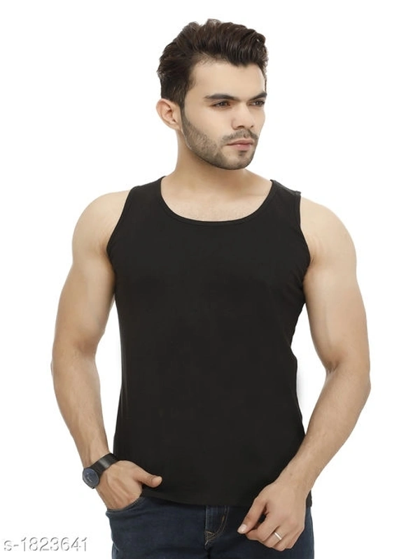 Stylish Men's Cotton Vest - L