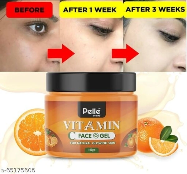 Vitamin C Face Gel ¬_ For Retains Hydration _ For Men & Women : Orange: 100GM