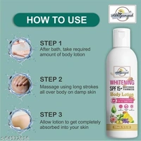 Abhigamyah Whitening body lotionon  SPF15+ Skin Lighten & brightening cream (200 ml.) Pack Of 2