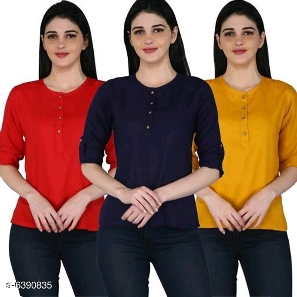 Women's Rayon Combo Tops  - XXL