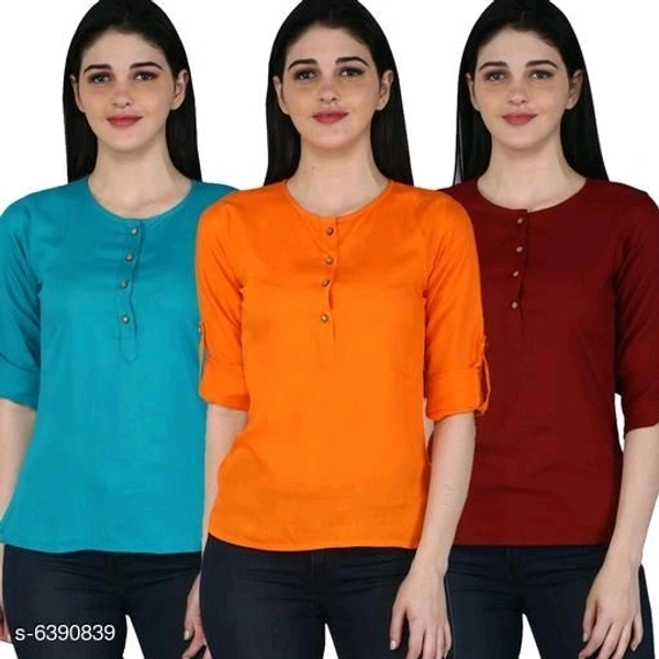 Women's Rayon Combo Tops  - XXL