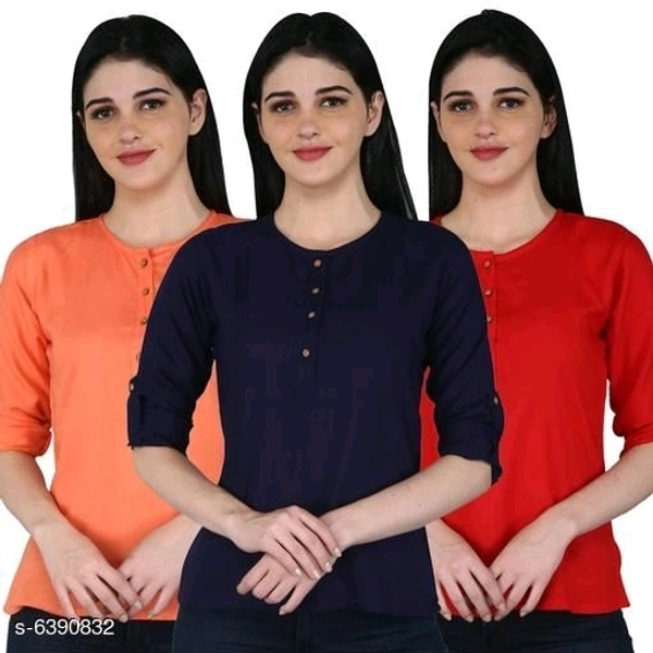 Women's Rayon Combo Tops  - XL