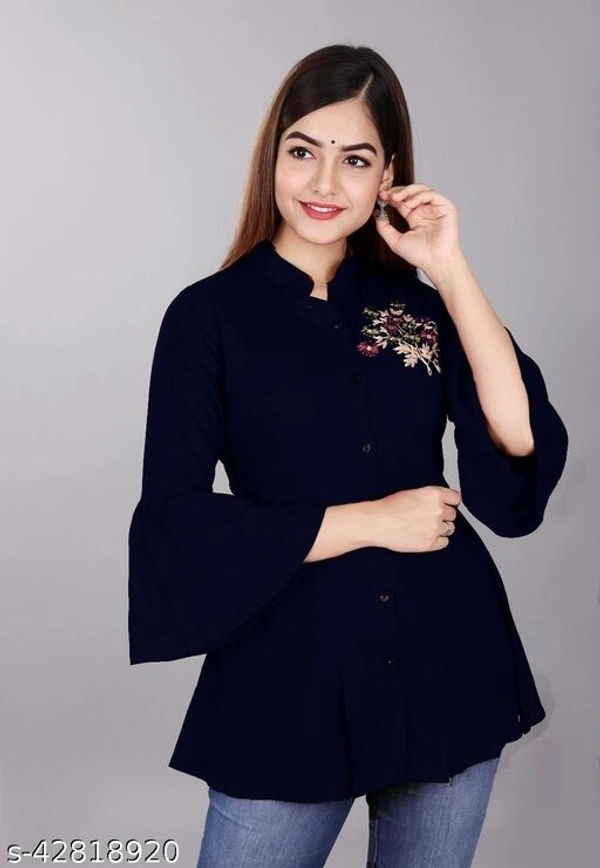 Pretty Elegant Women Tops & Tunics - L