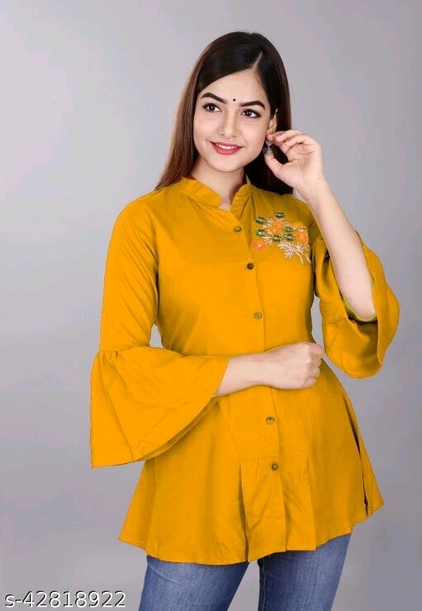 Classy Elegant Women Tops & Tunics - M