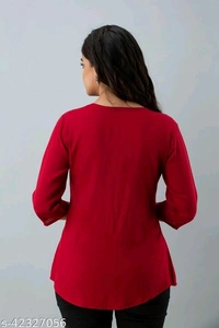Woman Care Embroidered Tops - L