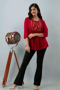 Woman Care Embroidered Tops - XXL
