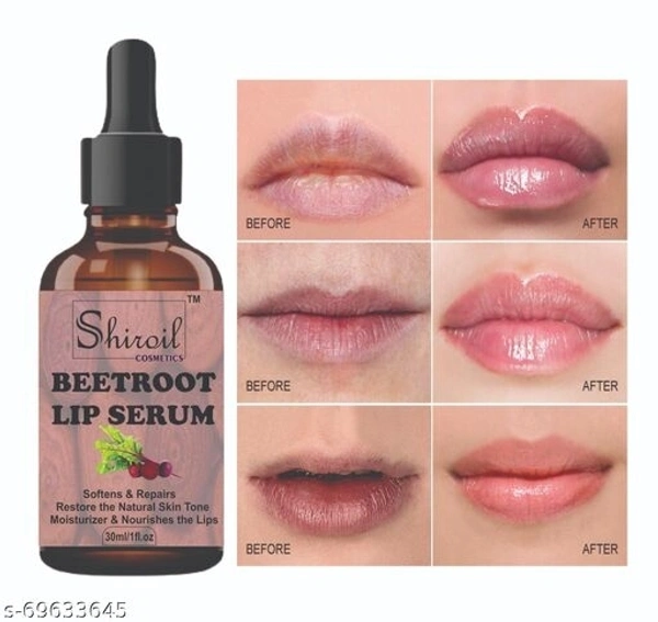 Shiroil Lip Serum Beetroot Oil For Winter Special,Lip Cracked, Lip Shine.