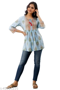 DMP315 AQUA PRINTED TOP - XS