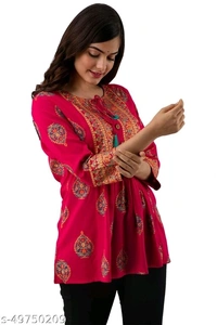 DMP318 PINK PRINTED TOP - XXL