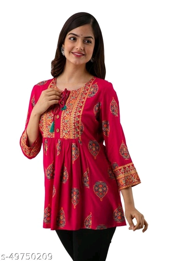 DMP318 PINK PRINTED TOP - XXL