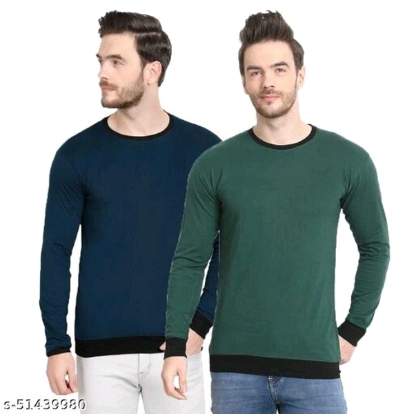 Pretty Latest Men Tshirts Pack Of 2 - S