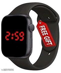 New Digital RTK703 Straight Blue Sports Watch Get Square Led Watch Free Watch For Boys