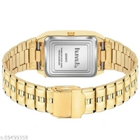 Hmtq Men's Golden SS Analogue watch