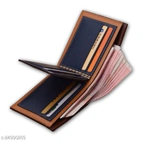 Trendy Men's Brown PU Wallet