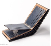 Trendy Men's Brown PU Wallet
