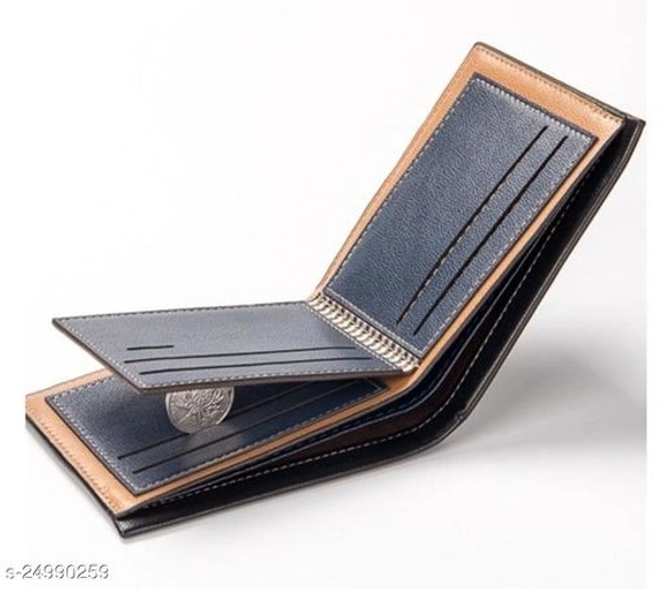 Trendy Men's Brown PU Wallet