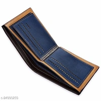 Trendy Men's Brown PU Wallet