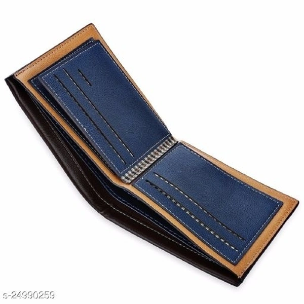 Trendy Men's Brown PU Wallet