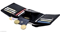 Hydein Black Genuine Leather RFID wallet ( 9 Card slots)