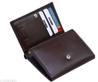 Hydein Brown Genuine Leather RFID wallet ( 9 Card slots)