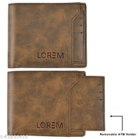 LOREM Men Brown Synthetic leather Bi-Fold Wallet - WL24