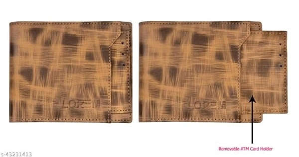 LOREM Men Brown Synthetic leather Bi-Fold Wallet - WL21