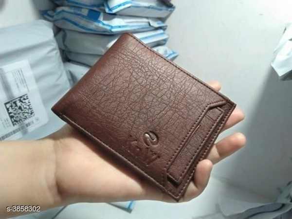 Stylish Men's Brown Faux Leather/Leatherette Wallet