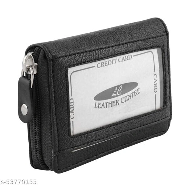 Lucky Gifts 9 Slots Leather Credit Card Holder Wallet for Men & Women